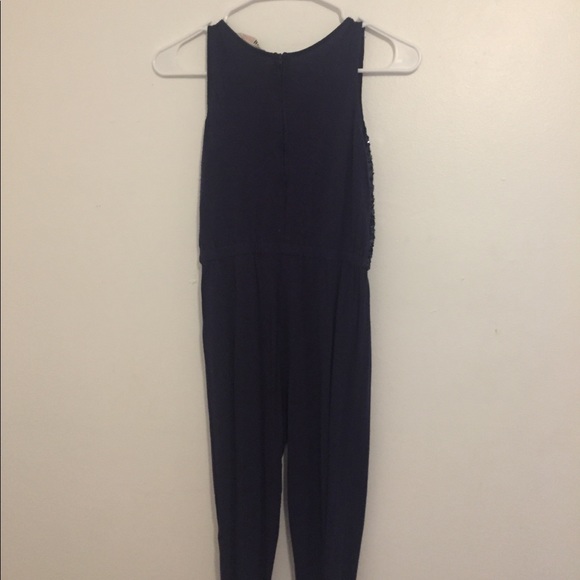 Cute navy blue sequence jumpsuit from H&M - Picture 2 of 4